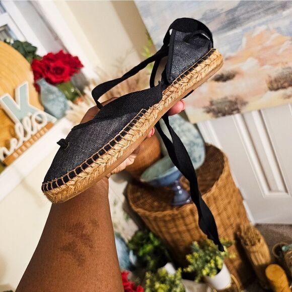 Suyute Canvas Espadrille With Ankle Wrap Loafers. - Picture 11 of 15